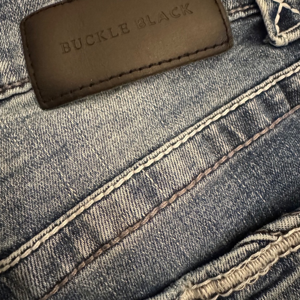 Buckle Black Bootcut Jeans